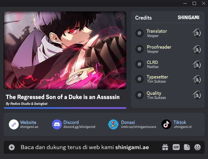 Baca Komik The Regressed Son Of A Duke Is An Assassin Chapter 07 Gambar 1