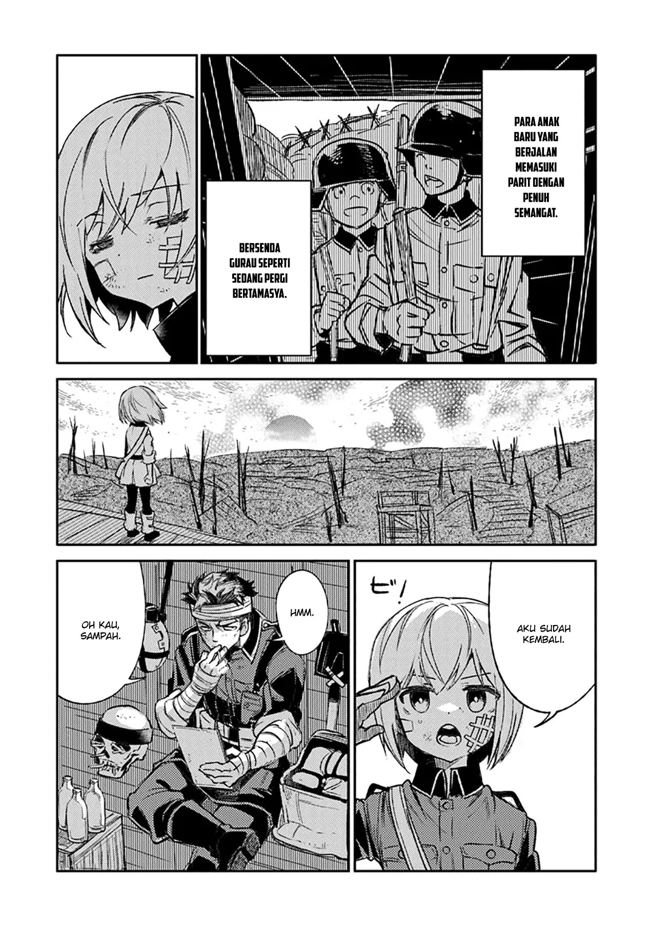 TS Eiseihei-san no Senjou Nikki Chapter 07 Gambar 29