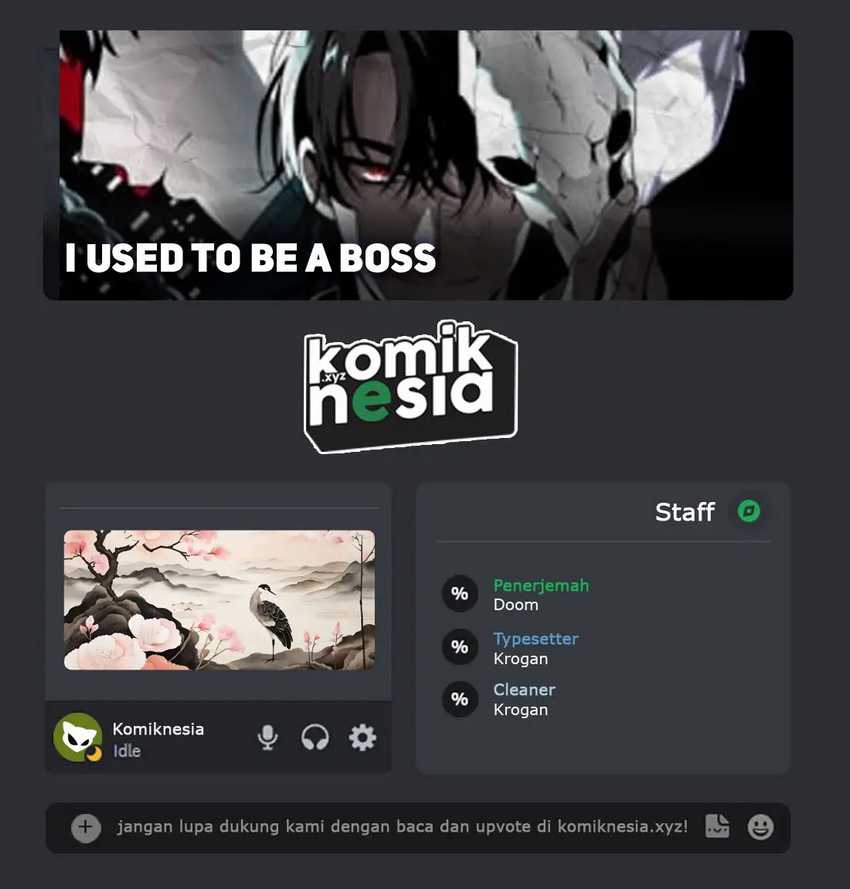 Komik I Used To Be The Boss Chapter 74 gambar nomor 1