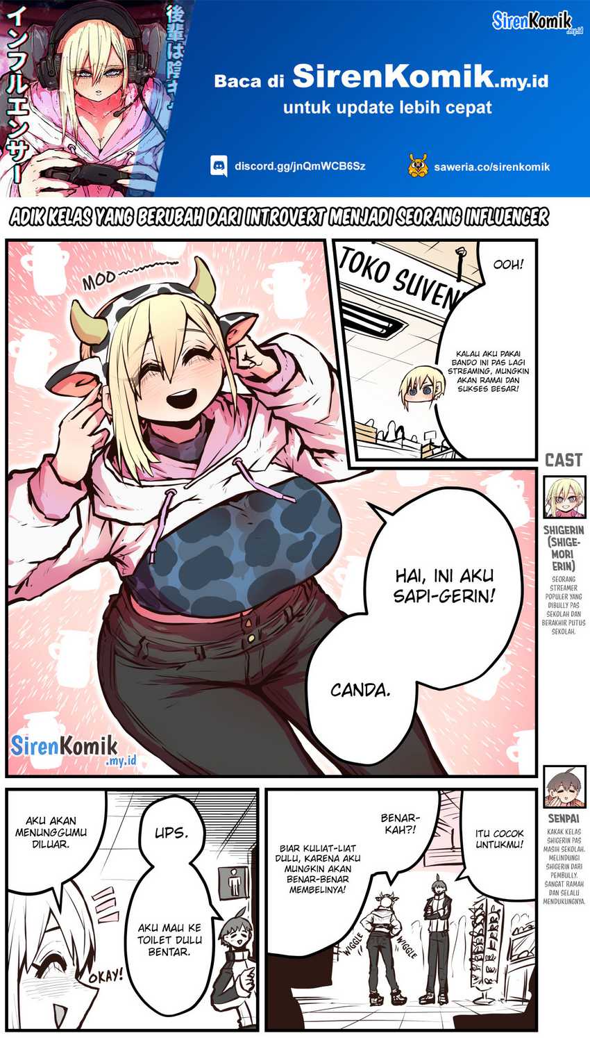 Baca Manga Kouhai wa Inkya Agari no Infuruensaa Chapter 09 Gambar 2