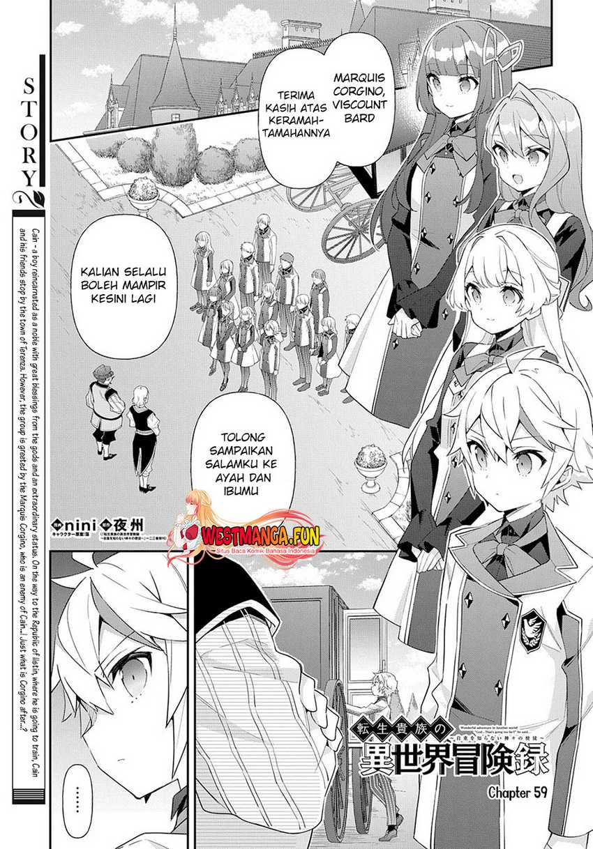 Baca Manga Tensei Kizoku no Isekai Boukenroku ~Jichou wo Shiranai Kamigami no Shit Chapter 59 Gambar 2