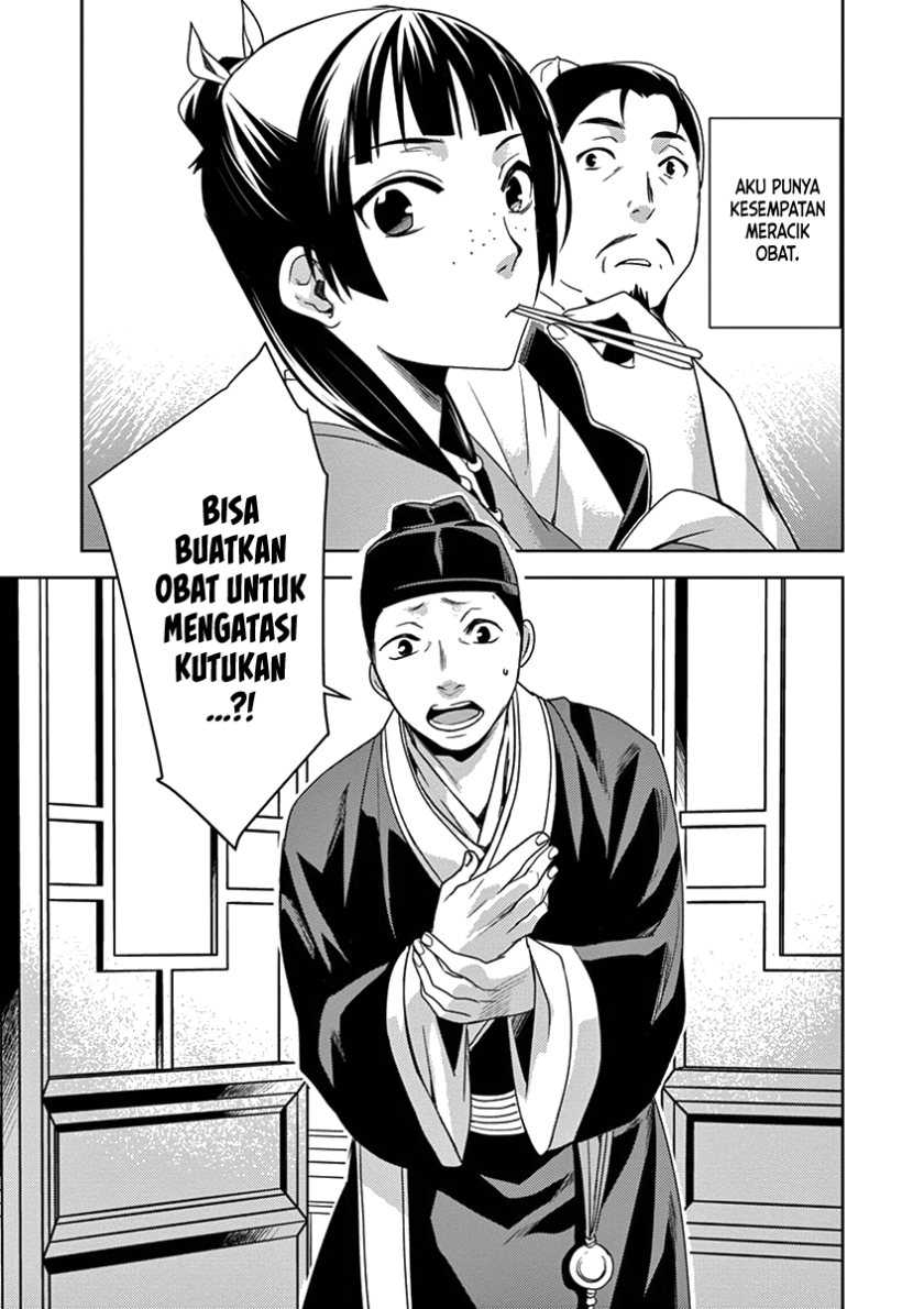 Kusuriya no Hitorigoto ~Maomao no Koukyuu Nazotoki Techou~ Chapter 04 Gambar 6