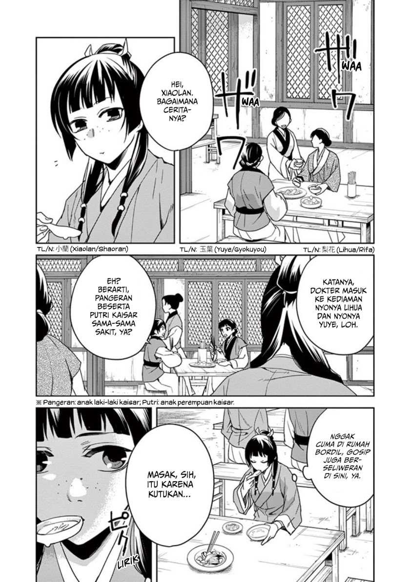Kusuriya no Hitorigoto ~Maomao no Koukyuu Nazotoki Techou~ Chapter 01 Gambar 9