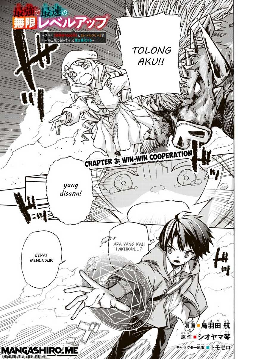 Baca Manga Saikyou de Saisoku no Mugen Level Up Chapter 03 Gambar 2