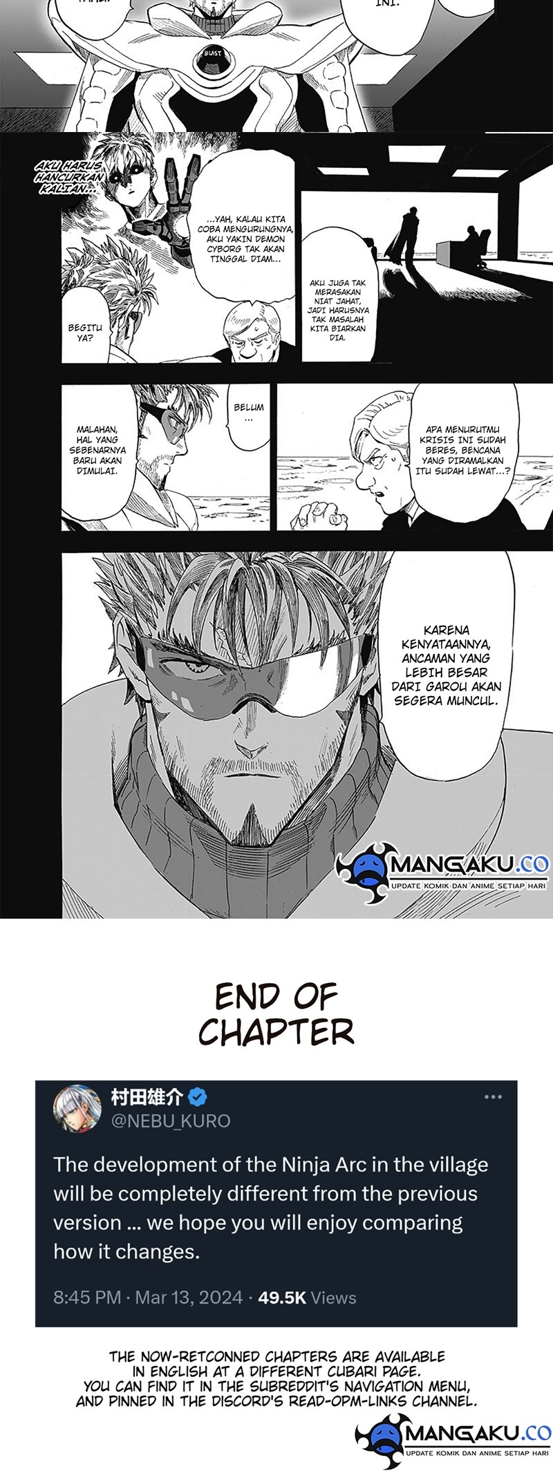 One Punch Man Chapter 252.1 Gambar 9