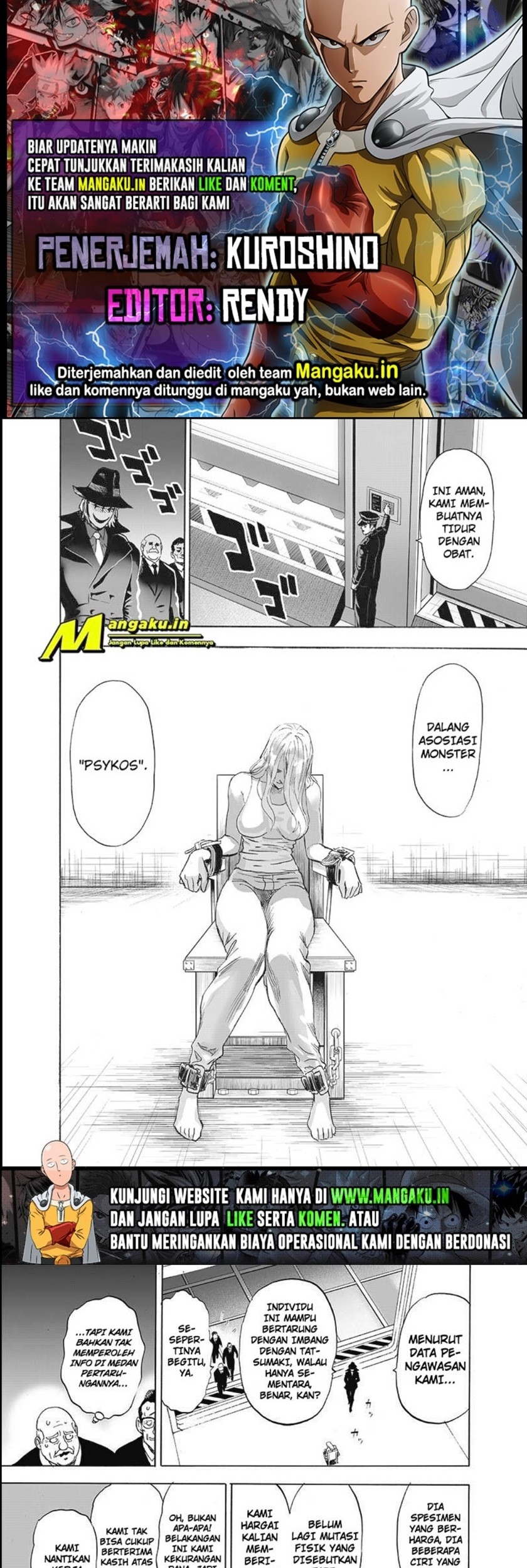 Baca Komik One Punch Man Chapter 225.2 Gambar 1