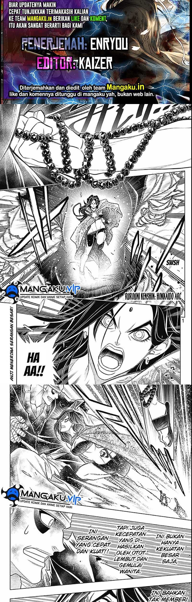 Baca Komik Rurouni Kenshin: Meiji Kenkaku Romantan – Hokkaido-hen Chapter 54 Gambar 1