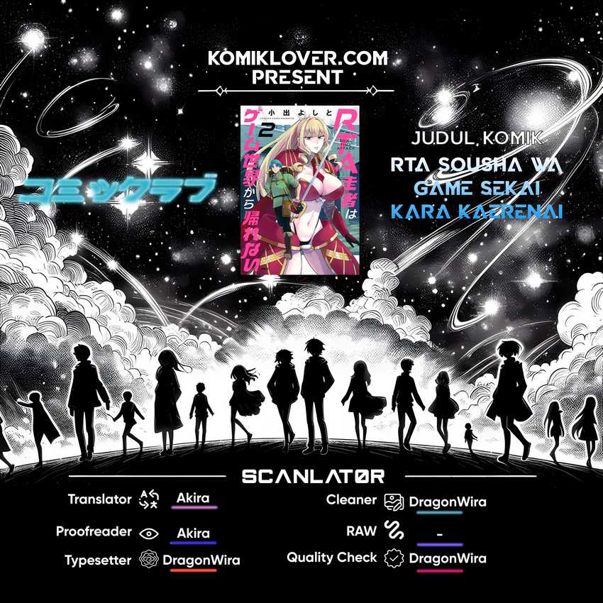 Baca Komik RTA Sousha wa Game Sekai kara Kaerenai Chapter 01.2 Gambar 1