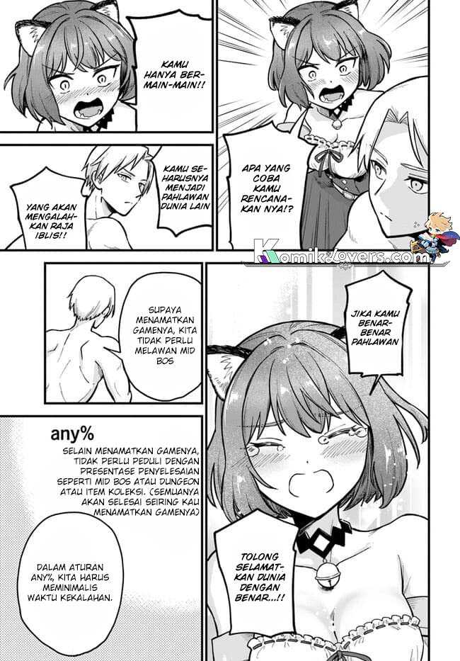 RTA Sousha wa Game Sekai kara Kaerenai Chapter 01.2 Gambar 20