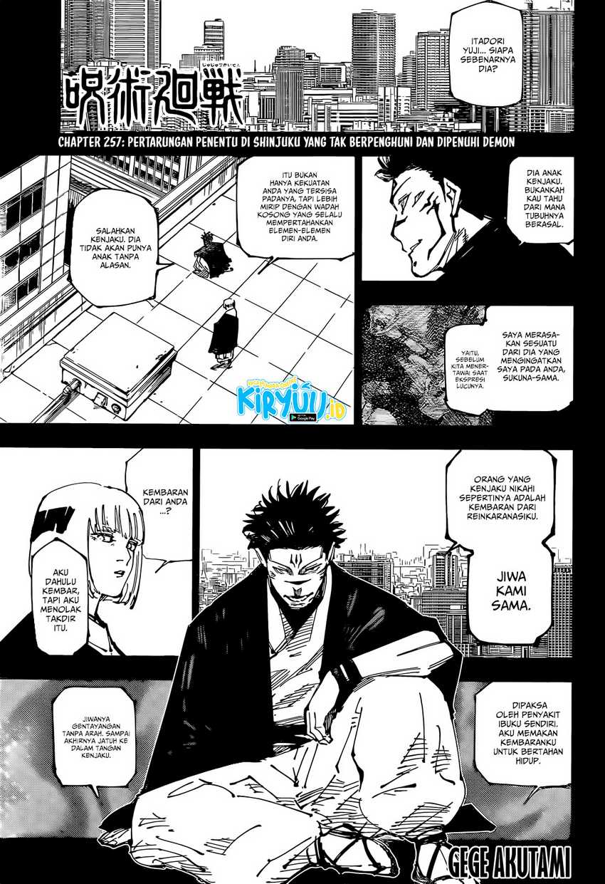 Baca Manga Jujutsu Kaisen Chapter 257 Gambar 2