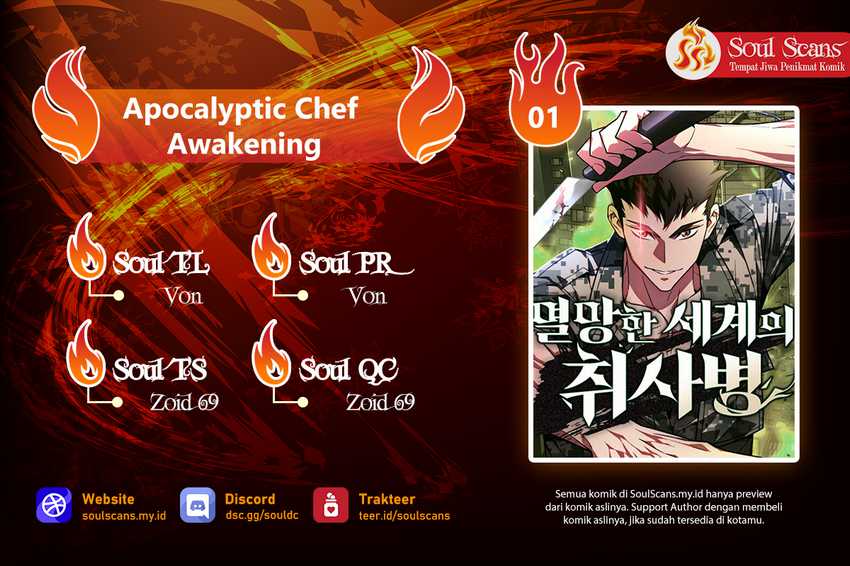 Baca Komik Apocalyptic Chef Awakening Chapter 02 Gambar 1