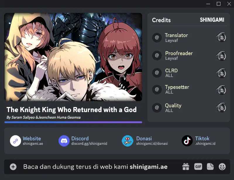 Baca Komik The Knight King Who Returned with a God Chapter 58 Gambar 1