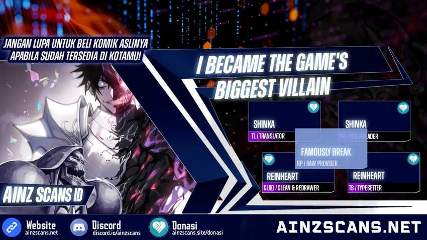 Baca Komik I Became The Game’s Biggest Villain Chapter 22 Gambar 1