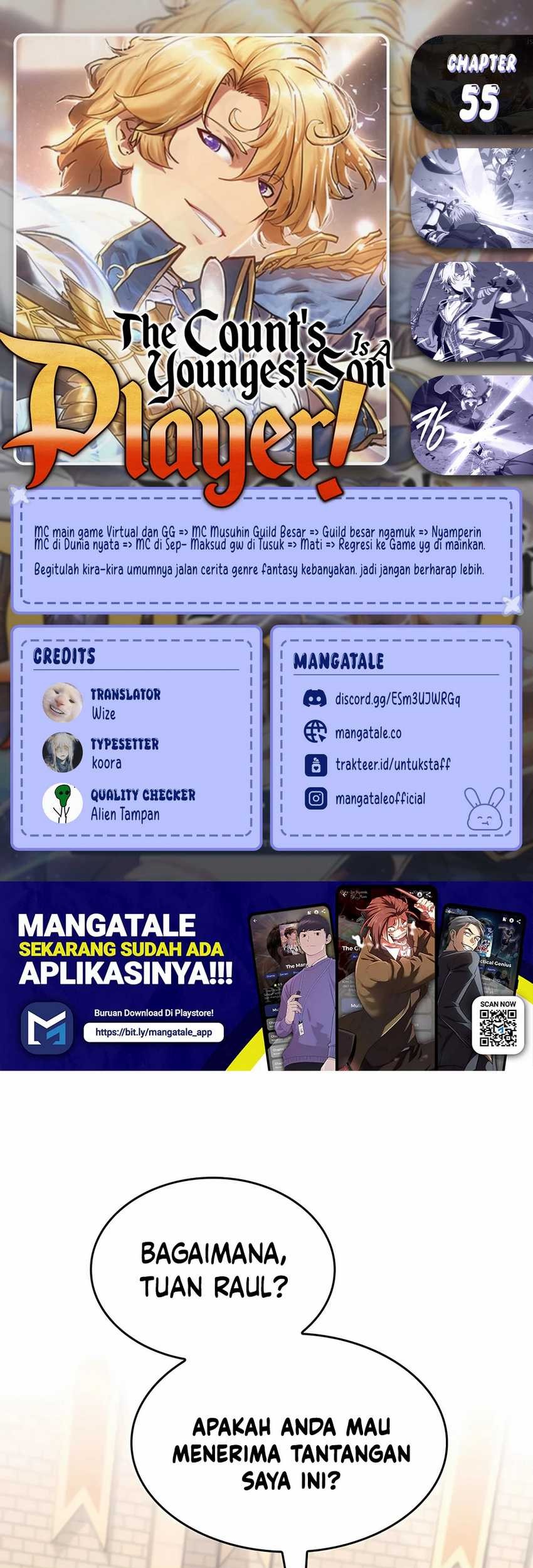 Baca Komik The Count’s Youngest Son Is A Player! Chapter 55 Gambar 1