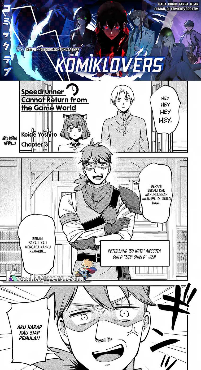 Baca Manga RTA Sousha wa Game Sekai kara Kaerenai Chapter 03 Gambar 2