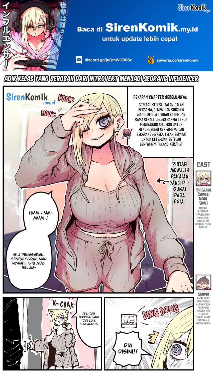 Baca Manga Kouhai wa Inkya Agari no Infuruensaa Chapter 17 Gambar 2