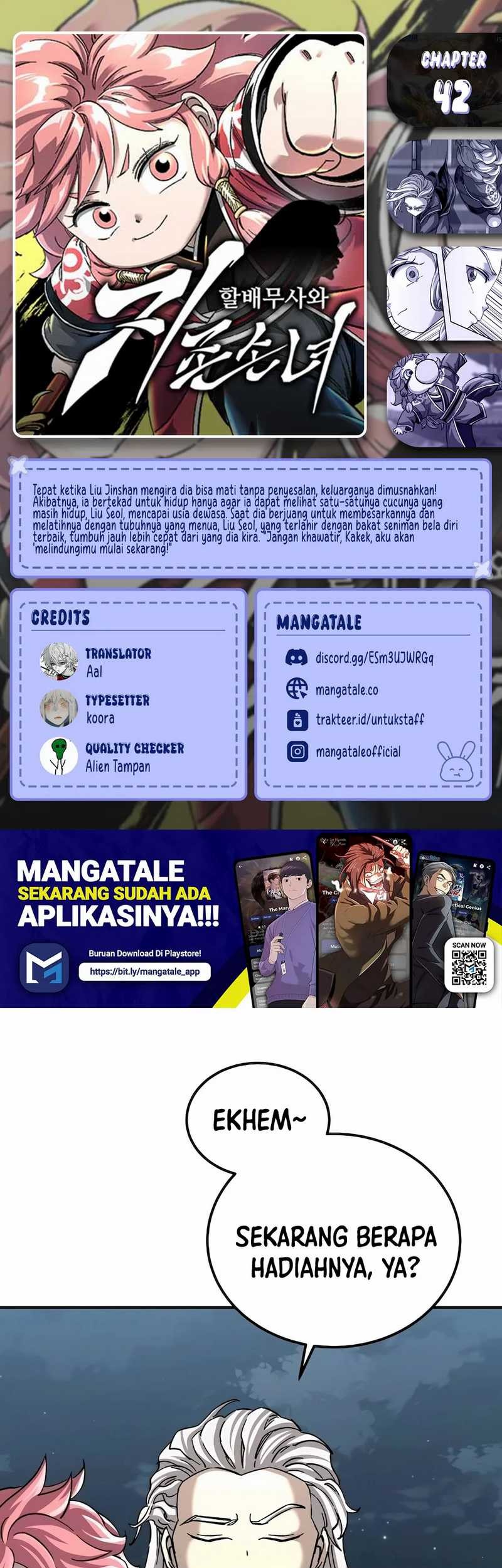 Baca Komik Warrior Grandpa and Supreme Granddaughter Chapter 42 Gambar 1