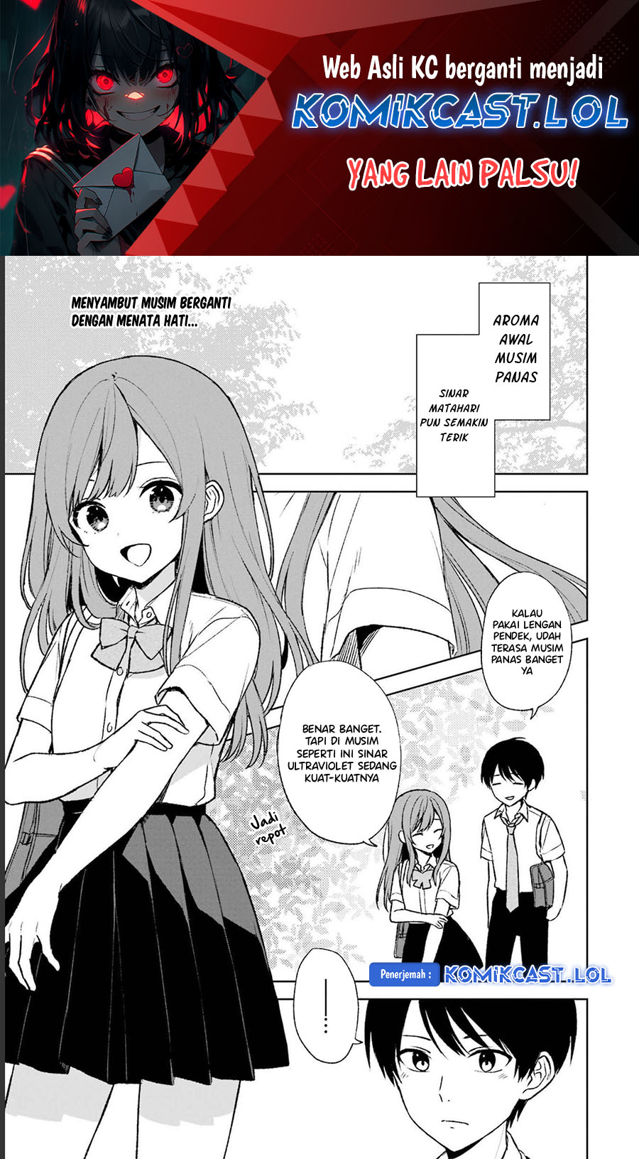 Baca Manga Chikan Saresou ni Natteiru S-kyuu Bishoujo wo Tasuketara Tonari no Seki no Osanajimi datta Chapter 55 Gambar 2