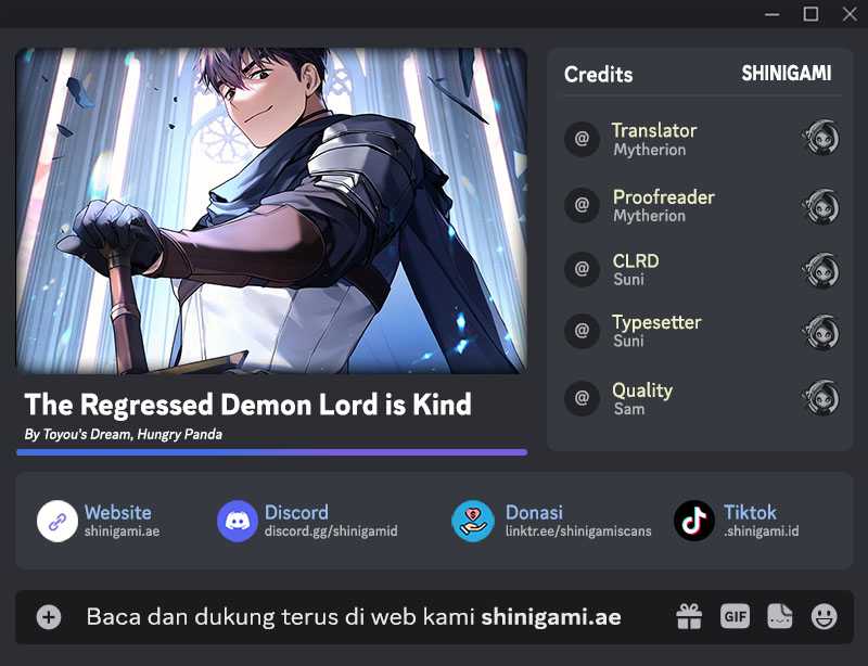 Komik The Regressed Demon Lord Is Kind Chapter 34 gambar nomor 1