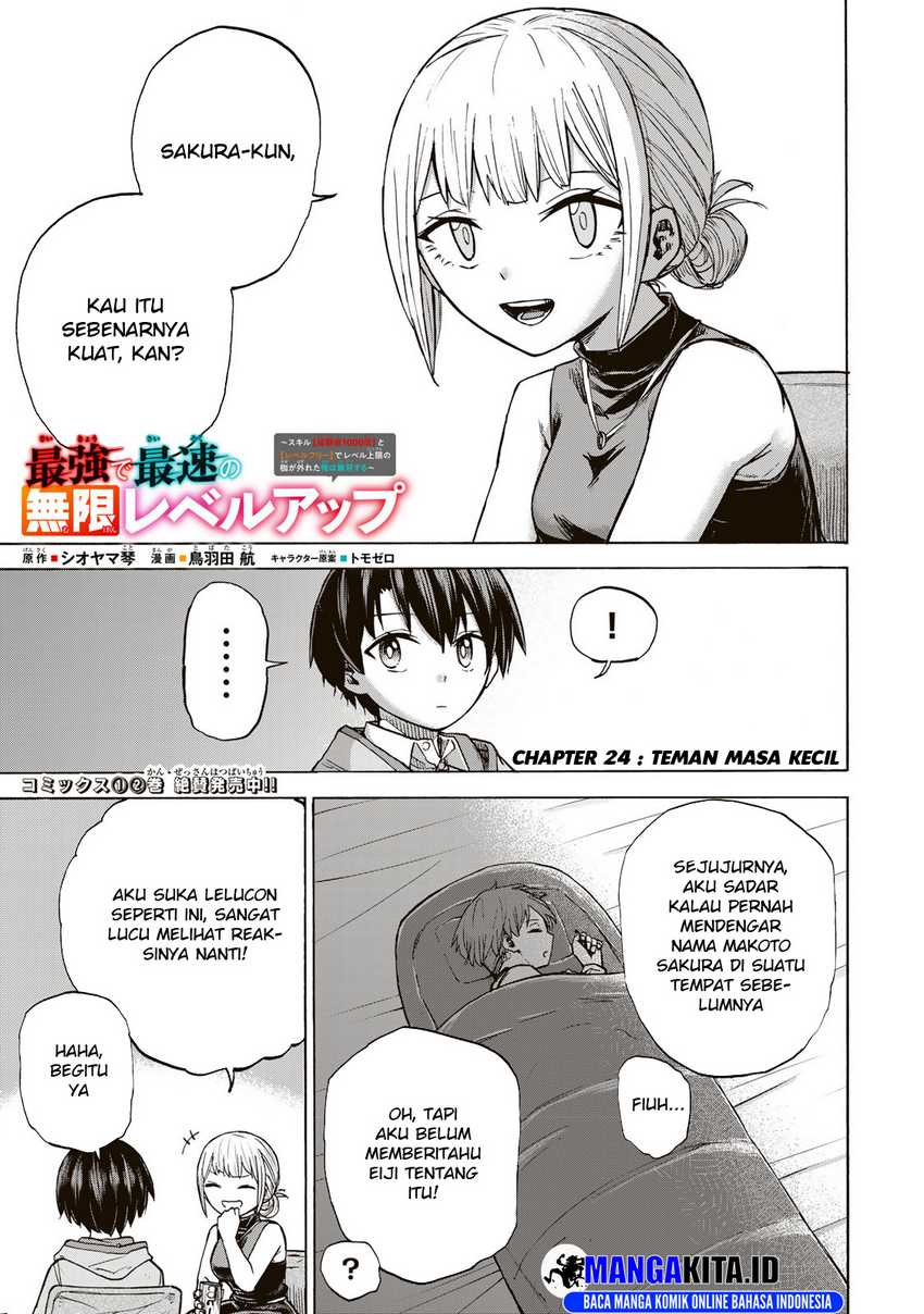 Baca Manga Saikyou de Saisoku no Mugen Level Up Chapter 24 Gambar 2