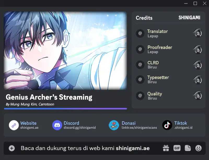Baca Komik Genius Archer’s Streaming Chapter 31 Gambar 1