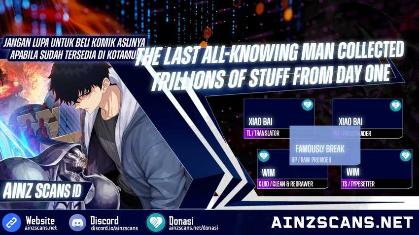 Komik The Last All-Knowing Man Collected Trillions of Stuff from Day One Chapter 15 gambar nomor 1