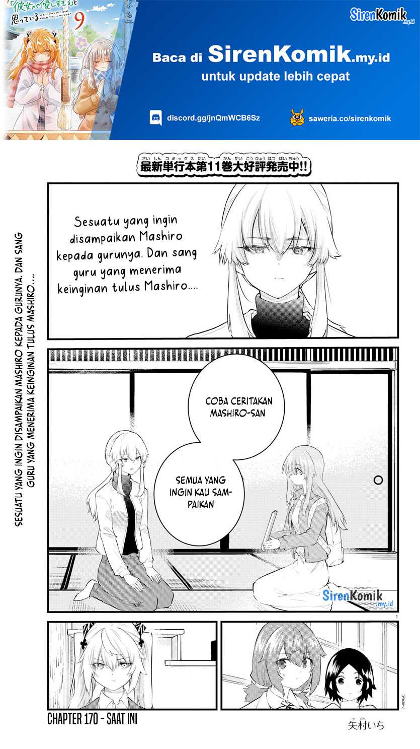 Baca Manga Koe ga dasenai Shoujo wa “Kanojo ga Yasashisugiru” to Omotte iru Chapter 170 Gambar 2