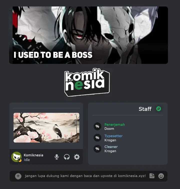 Komik I Used To Be The Boss Chapter 83 gambar nomor 1