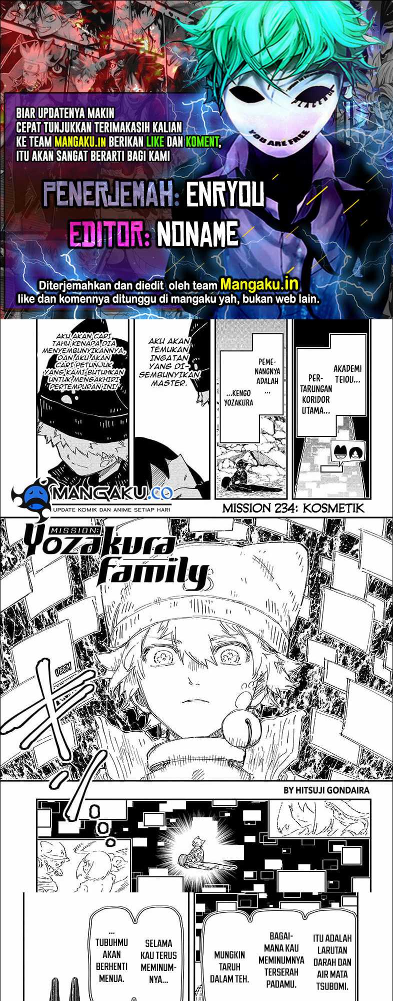 Baca Komik Mission: Yozakura Family Chapter 234 Gambar 1