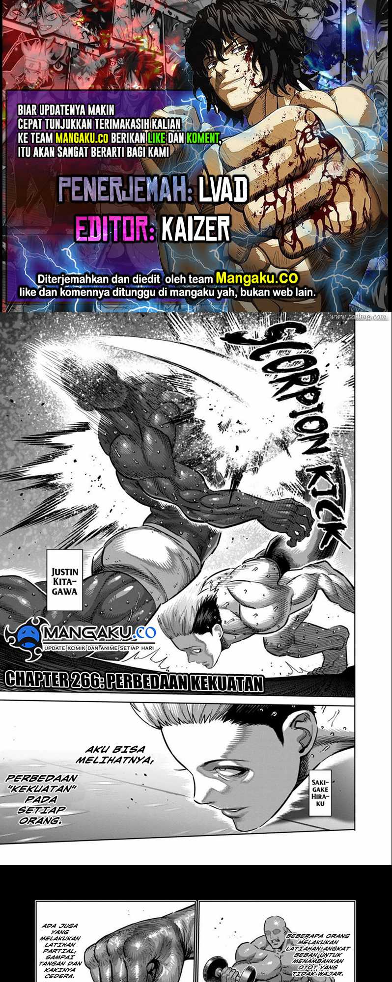 Baca Komik Kengan Omega Chapter 266 Gambar 1