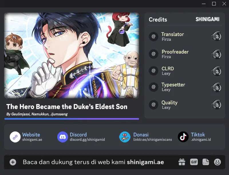 Baca Komik The Hero Became The Duke’s Eldest Son Chapter 17 Gambar 1