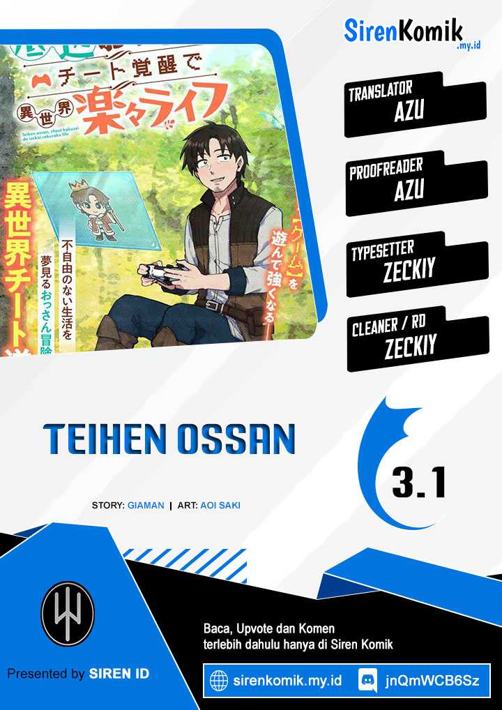 Baca Komik Teihen Ossan, Cheat Kokusei de Isekai Rakuraku Life Chapter 03.1 Gambar 1