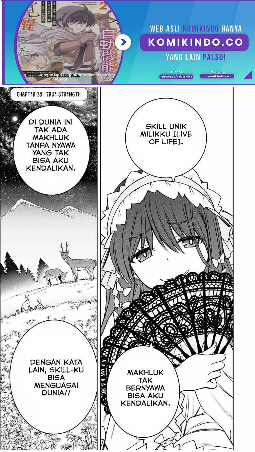 Baca Manga Dame Skill [Auto Mode] ga Kakuseishimashita ~Are, Guild no Scout-san, Ore wo “Iranai”-tte Itte Masendeshita?~ Chapter 28 Gambar 2