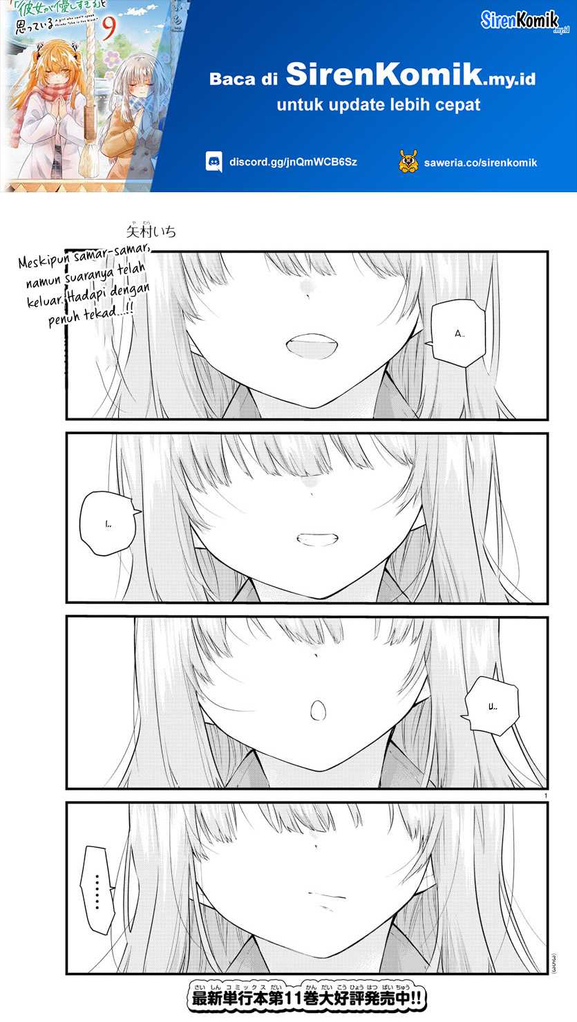 Baca Manga Koe ga dasenai Shoujo wa “Kanojo ga Yasashisugiru” to Omotte iru Chapter 176 Gambar 2