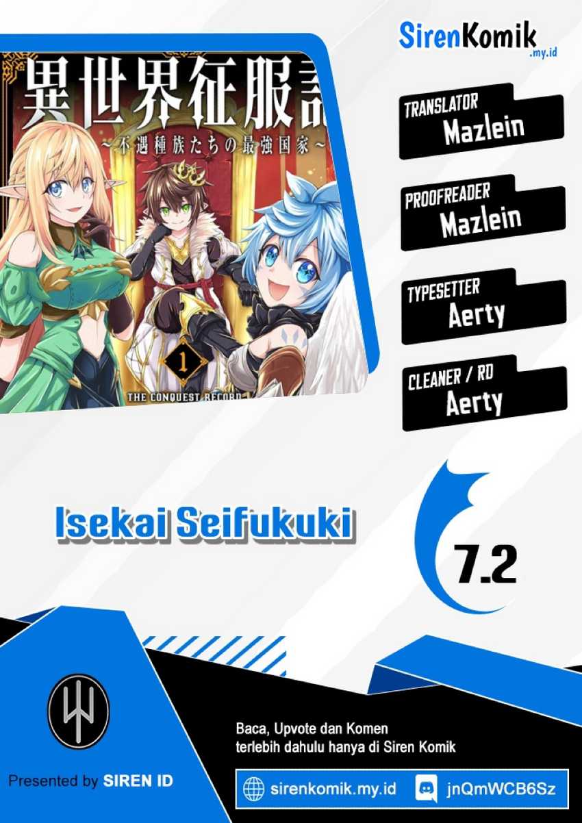 Baca Komik Isekai Seifukuki – Fuguu Shuzoku-tachi no Saikyou Kokka Chapter 07.2 Gambar 1