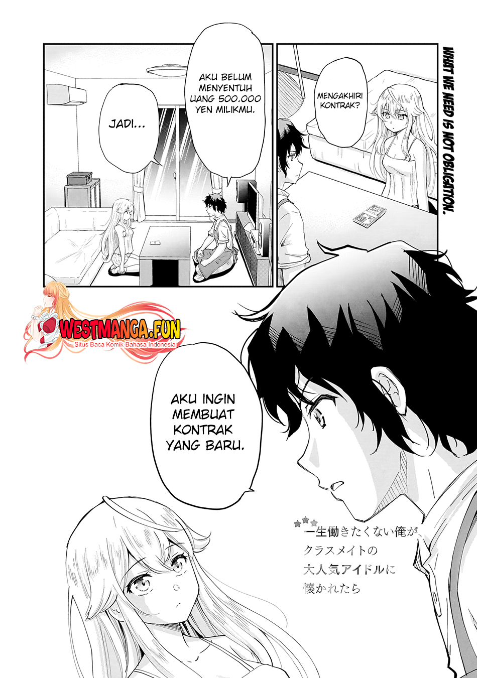 Baca Manga Isshou Hatarakitakunai Ore ga Classmate no Daininki Idol ni Natsukaretara Chapter 10 Gambar 2