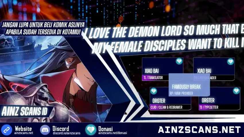 Baca Komik I Love the Demon Lord So Much That Even My Female Disciples Want to Kill Me Chapter 18 Gambar 1