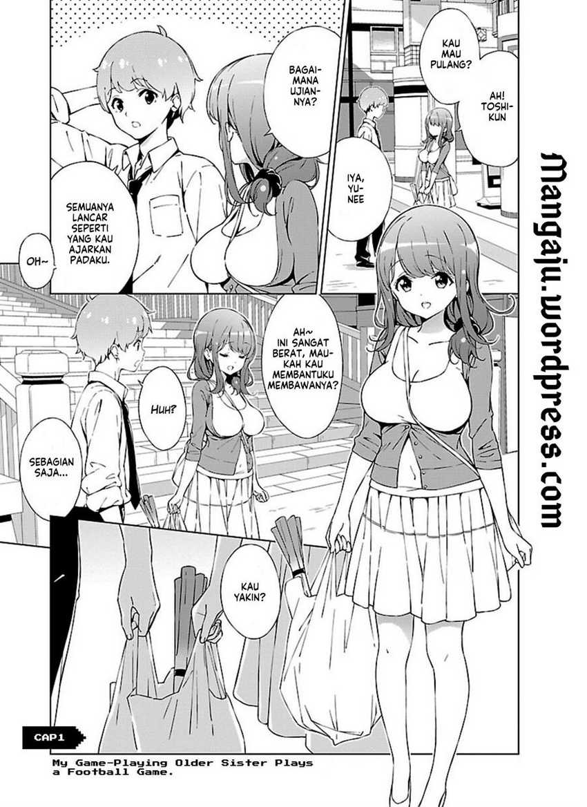 Baca Manga Onee-chan wa Game o Suruto Hito ga Kawaru Onee-chan Chapter 01 Gambar 2