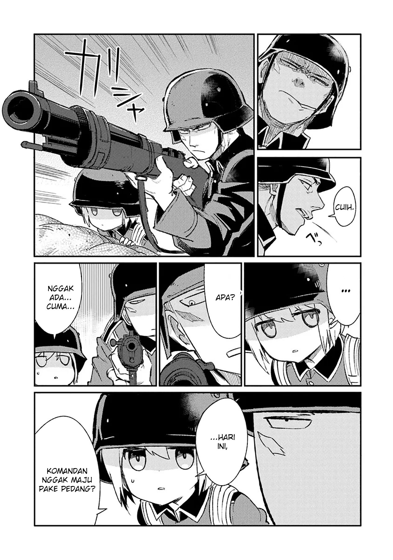 TS Eiseihei-san no Senjou Nikki Chapter 09 Gambar 23