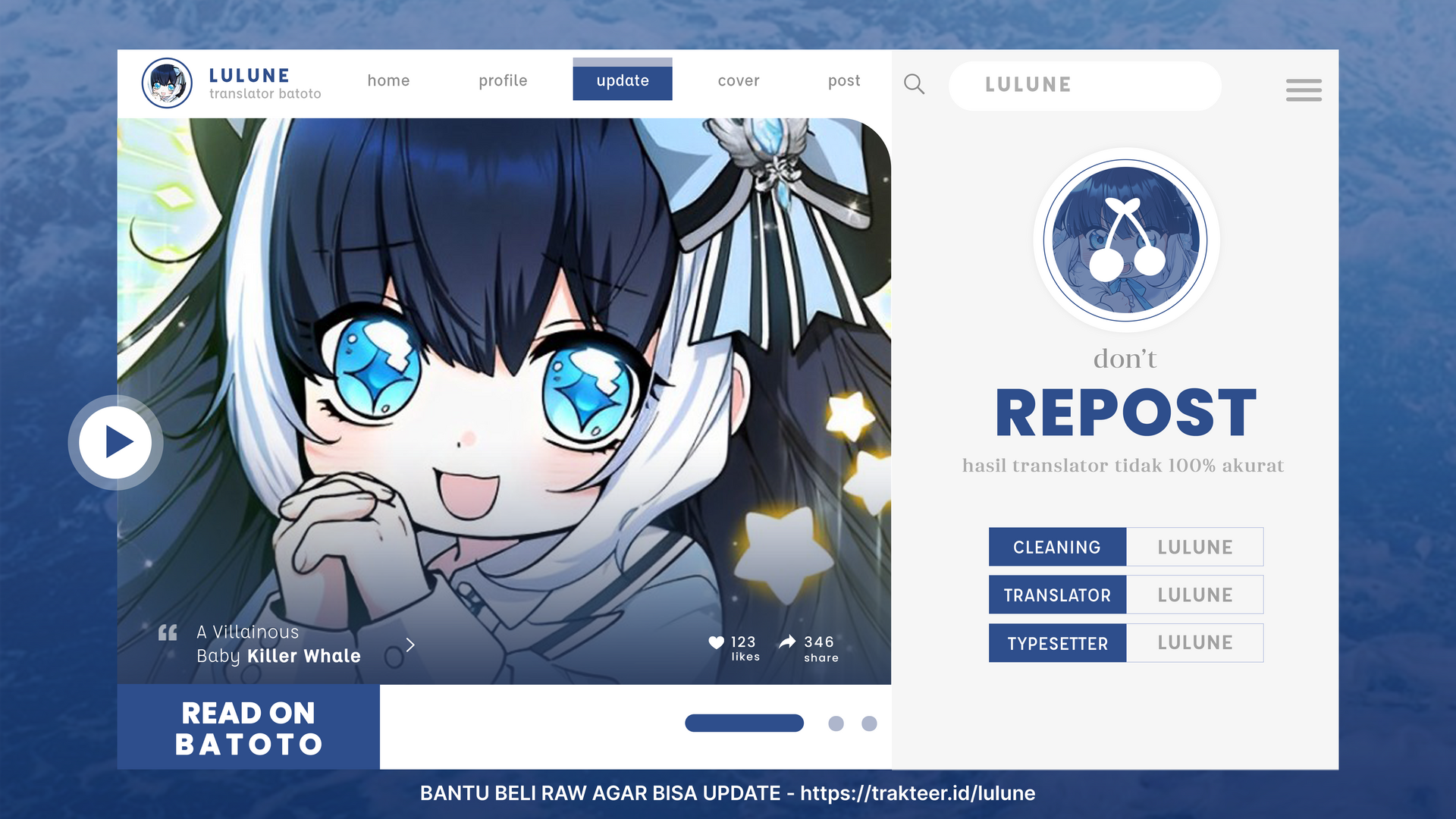 Baca Komik Black Killer Whale Baby Chapter 28 Gambar 1
