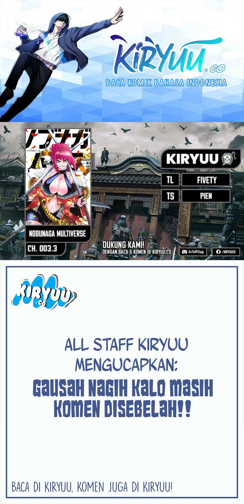 Baca Komik Nobunaga Multiverse Chapter 03.3 Gambar 1