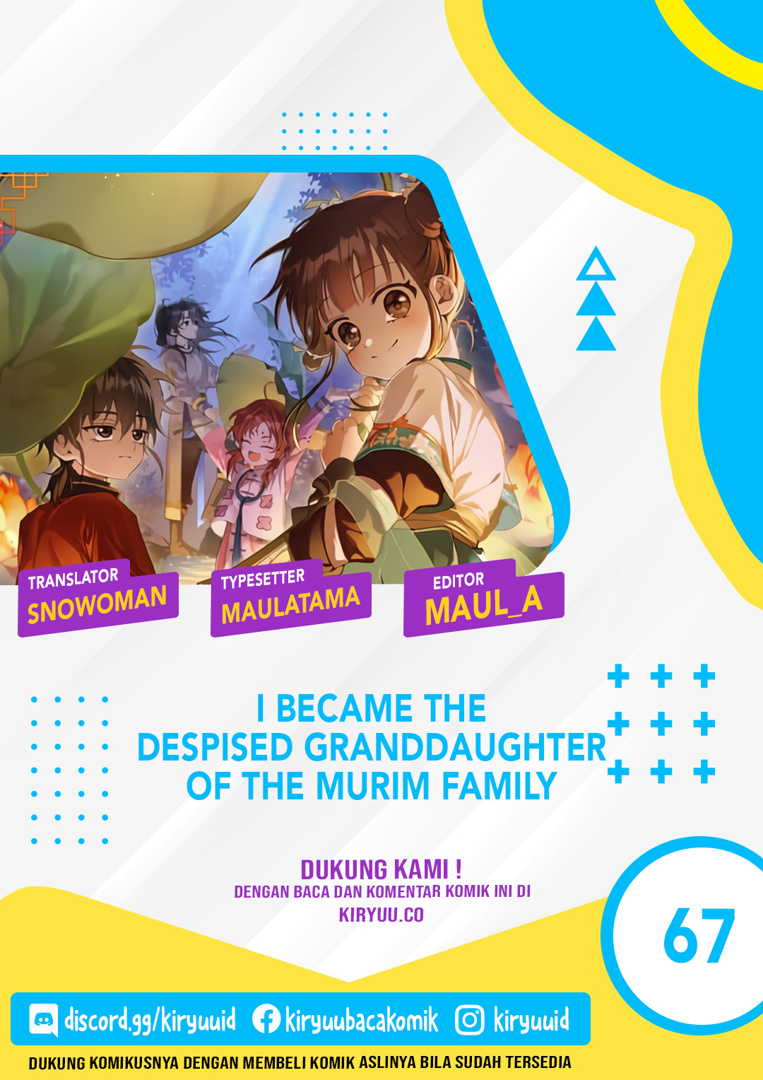 Baca Komik I Became the Despised Granddaughter of the Murim Family Chapter 67 Gambar 1
