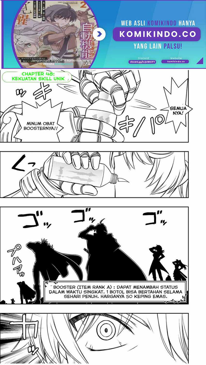 Baca Manga Dame Skill [Auto Mode] ga Kakuseishimashita ~Are, Guild no Scout-san, Ore wo “Iranai”-tte Itte Masendeshita?~ Chapter 48 Gambar 2