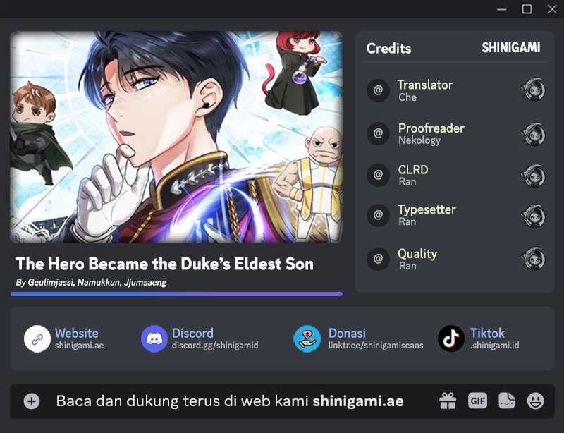 Baca Komik The Hero Became The Duke’s Eldest Son Chapter 36 Gambar 1