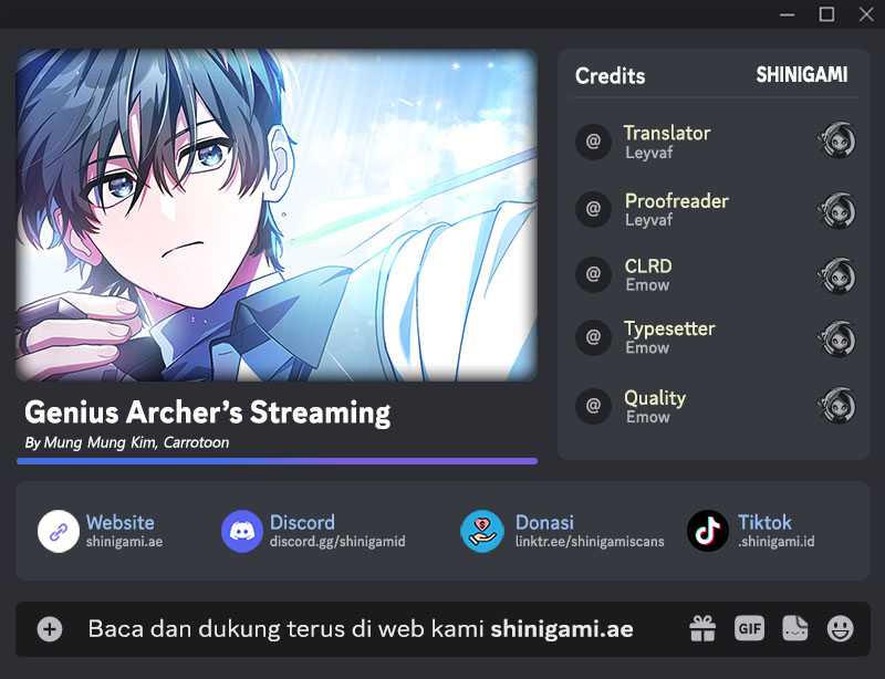 Komik Genius Archer’s Streaming Chapter 42 gambar nomor 1