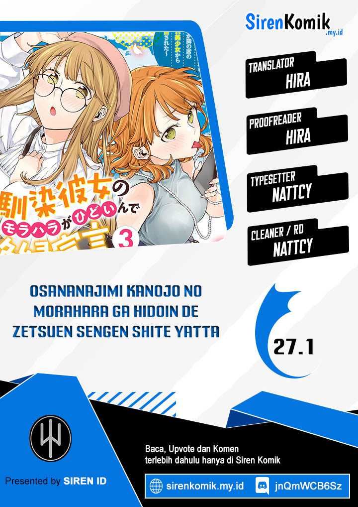Baca Komik Osananajimi Kanojo no Morahara ga Hidoin de Zetsuen Sengen shite Yatta Chapter 27.1 Gambar 1