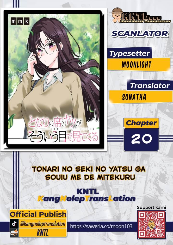 Baca Komik Tonari no Seki no Yatsu ga Souiu Me de Mitekuru Chapter 20 Gambar 1