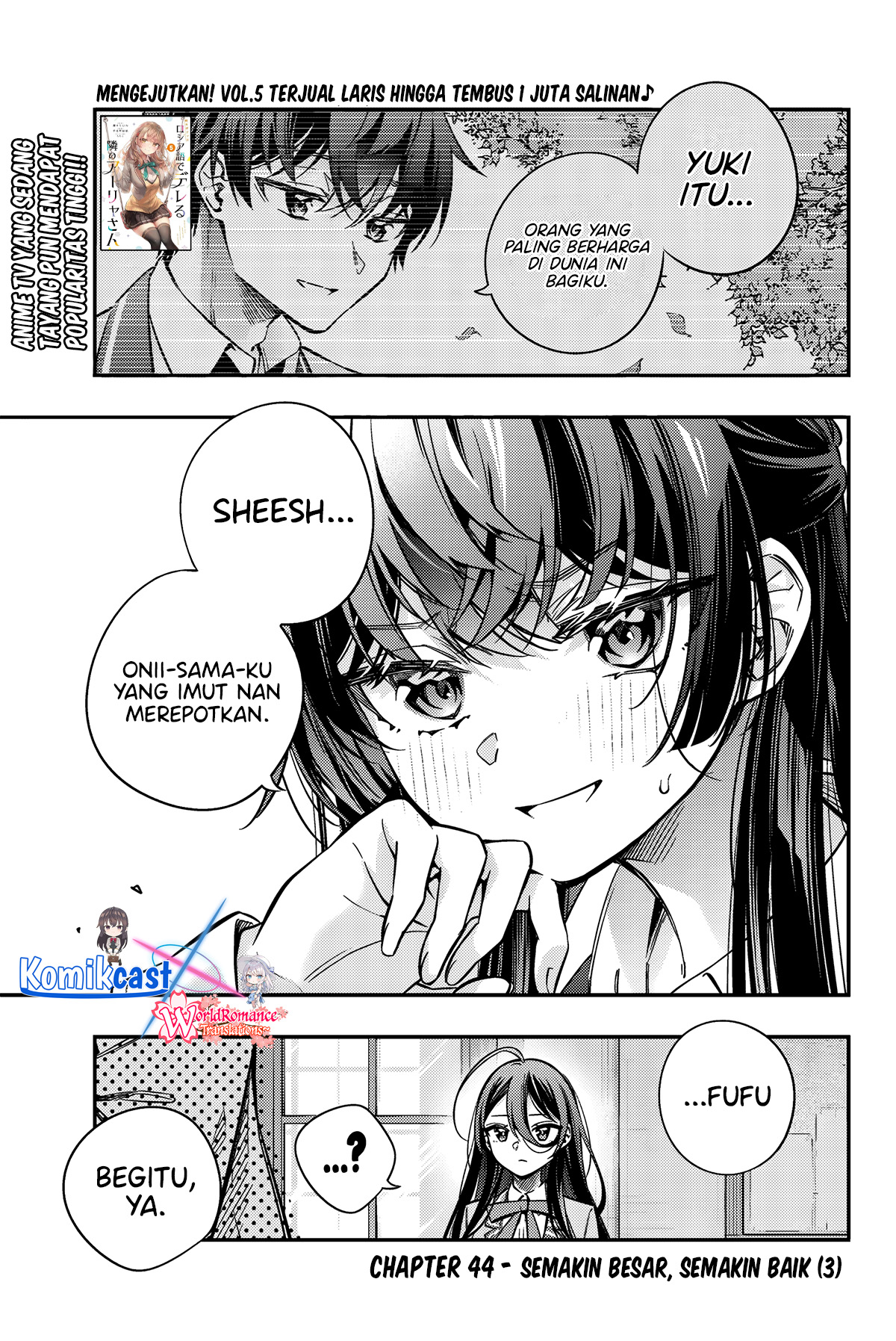 Baca Manga Tokidoki Bosotto Roshiago de Dereru Tonari no Alya-san Chapter 45 Gambar 2