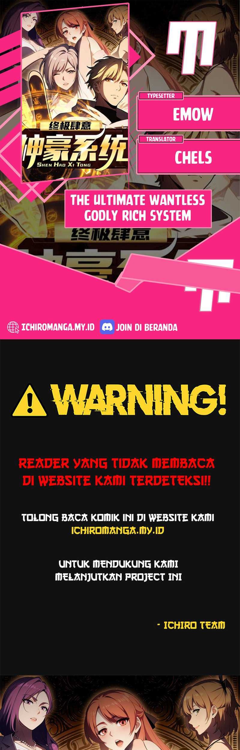 Komik The Ultimate Wantless Godly Rich System Chapter 11 gambar nomor 1
