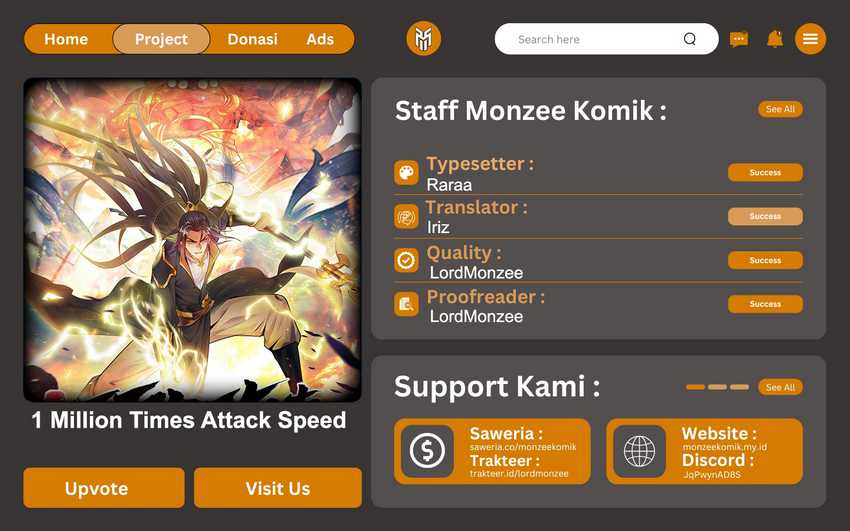 Baca Komik 1 Million Times Attack Speed Chapter 27 Gambar 1